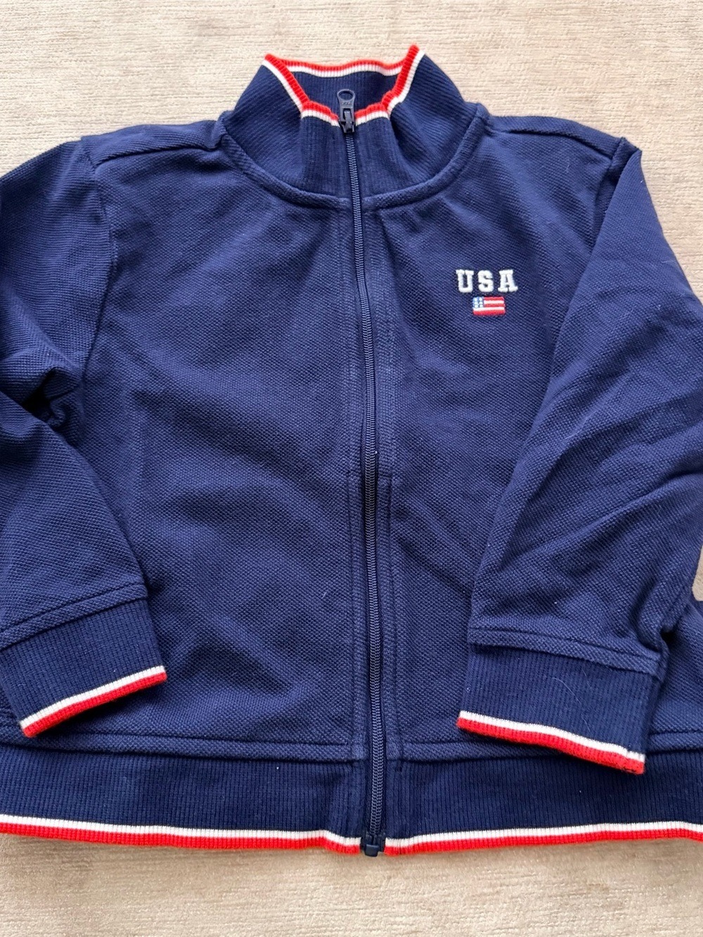 Janie and Jack USA Zip Up 2T